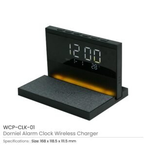 Dorniel Alarm Clock, 15W Wireless Charger & Night Light