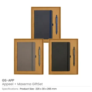 Appeel A5 Notebook and Maxema Dot Recycled Pen Italian Gift Sets