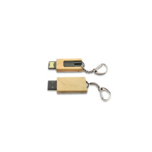BAMBOO USB 16GB – Eco-Friendly USB Drive with Metal Keychain for Easy Portability