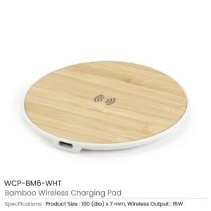 Bamboo Wireless Fast Charging Pads 15W Output