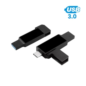 Black OTG USB with LED Logo 32GB V. 3.0 Type C
