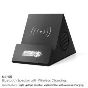 Light-up Logo Bluetooth Speaker & 5W Wireless Charger