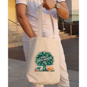 CANVAS TOTE – Durable Natural Fabric Tote Bag with Inside Pocket