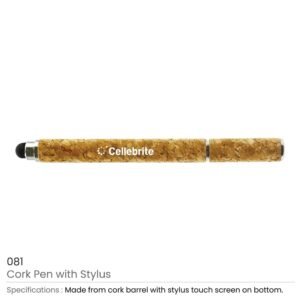 Cork Pens with Stylus