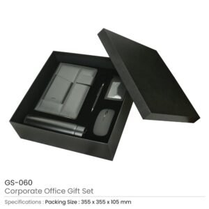 Corporate Office Gift Set in Black Cardboard Box