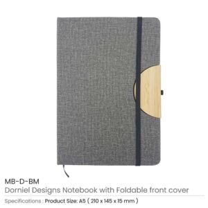 Notebook with Foldable Cover