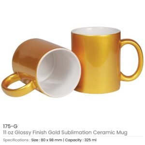 Gold Ceramic Mugs