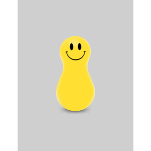 HAPPY STRESSBALL – Smiley Magnetic PU Tumbler & Paperweight with Stress Relief Design