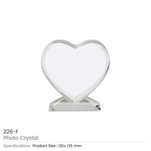 Heart Shaped Photo Crystals