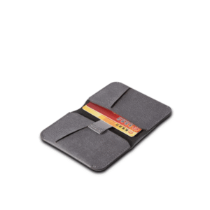 LEATHEREC CARD HOLDER – Classic Folded Wallet with Easy-Pull Ribbon and Card Inserts