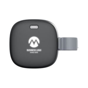 LIGHT UP SQUARISH – Eco-Friendly Bluetooth Speaker with 10W Wireless Charger and Customizable Logo