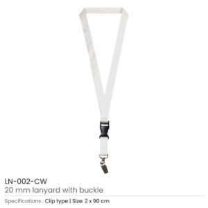 Lanyard with Safety Buckle & Crocodile Clip