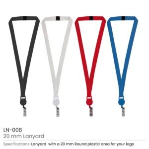 Lanyard with Reel Badge and Safety Lock