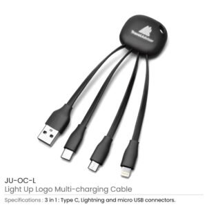 Light Up Logo Multi Charging Cable