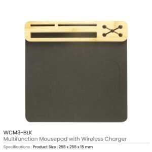 Multi-Function Mousepads with 10W Wireless Charger