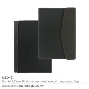 Dorniel A5 Size Notebooks PU Hardcover & Magnetic Flap