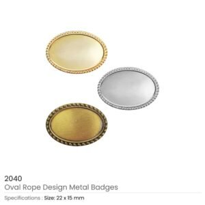 Oval Rope Design Logo Badges