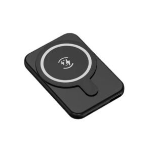 POCKET POWER: 5000mAh Magnetic Wireless Mini Power Bank – Compact & Convenient Charging