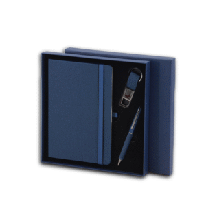 PRIME SET – Elegant A5 Notebook, Metal Pen, and Keychain Gift Set