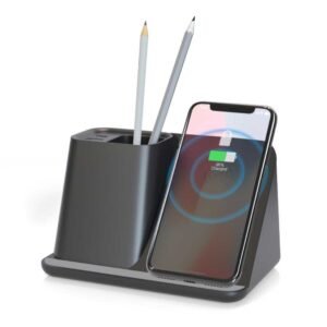 Desktop Pen Holder with 5W Wireless Charger