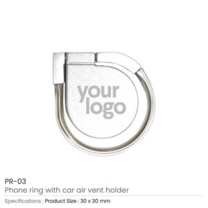 Phone Ring with Car Air Vent Holder