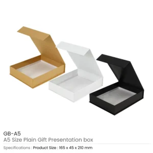 Plain Gift Packaging Box A5 Size with Magnetic Flap