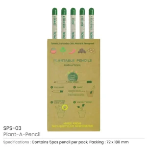 Plantable A Pencils Set Seeds Tomato Coriander Chili Mustard Fenugreek