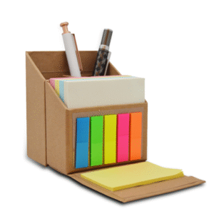 RECTA DESKTOP – Natural Paper Notepad with Cardboard Holder & Magnetic Closure