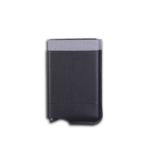 RFID M-CARDHOLD – Secure PU Card Holder with External Pocket for Cash and Cards