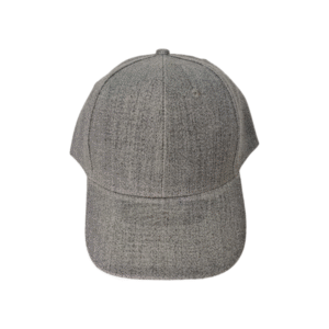 ROMA Grey – High-Quality 6-Panel Cap with Adjustable Velcro Closure