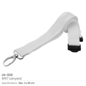 RPET Lanyards with Hooks and Safety Clip