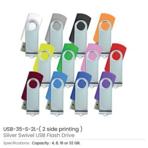 Swivel USB with 2 sides Printing