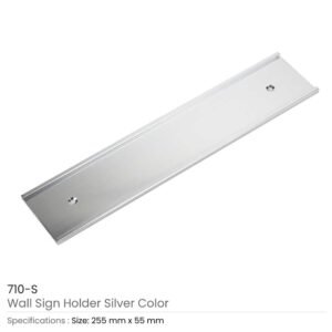 Aluminum Wall Sign Holders in Silver Color