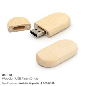 Wooden USB Flash Drives 4GB, 8GB, 16GB, 32GB, 64GB