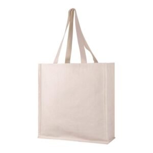 Spacey – 10 OZ Canvas Tote Bag with All Sides Gusset (Natural)