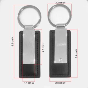 AKE 11 METAL LEATHER KEYCHAIN