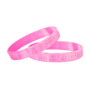 Breast Cancer Awareness Wristbands with Logo