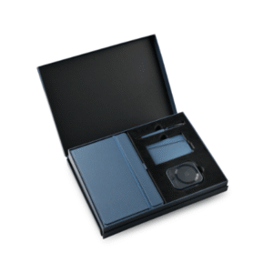CORPORATE SET – Executive 3D PU Notebook, 5000mAh Power Bank, RFID Card Holder & Metal Pen