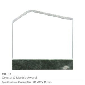 Crystal and Marble Awards in Fiber Hardboard Box