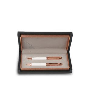 EXQUISITE PEN SET – Luxury Brass Roller and Ballpoint Pen Gift Set with Elegant Design
