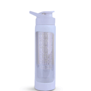 GLASSY – 550ml Single Wall Fruit Infuser Glass Bottle with Silicone Cover