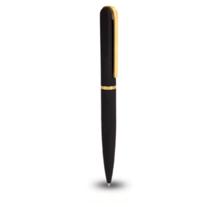 METAL PEN – Premium Stainless Steel Twist Pen with Rubberized Coating and Chrome Accents