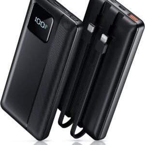 PN A10 FAST CHARGER POWER BANK 10000mAh 22.5W WITH BUILT IN CABLES