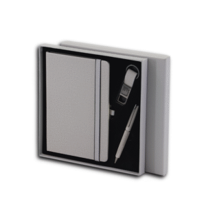 PRIME SET – Elegant A5 Notebook, Metal Pen, and Keychain Gift Set