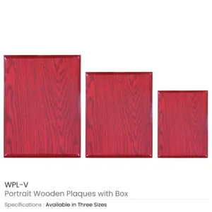 Portrait Wooden Plaques with Box