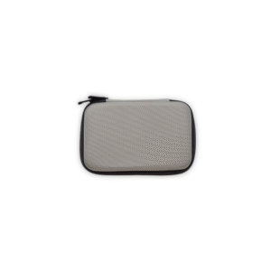 SILVER SMALL POUCH – Stylish Organizer with Elastic Holders and Durable Zipper