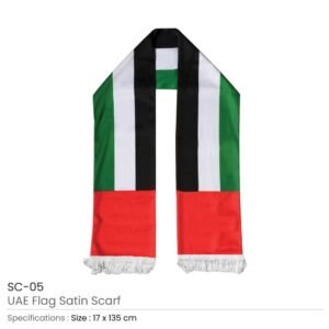 UAE Flag Satin Scarfs