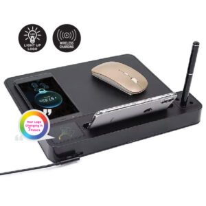 AWM 02 LIGHT-UP LOGO WIRELESS CHARGING MOUSE PAD