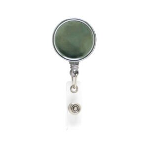Metal plastic badge reel with big round