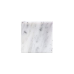 Square White Marble Coaster